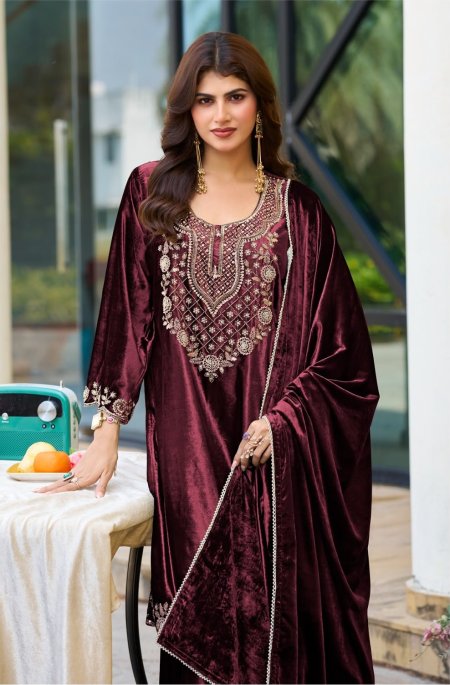 D 3599 A To D Deepsy Ice Velvet Pakistani Salwar Suits 